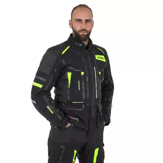 W-TEC Aircross Motorradjacke - schwarz-fluo gelb