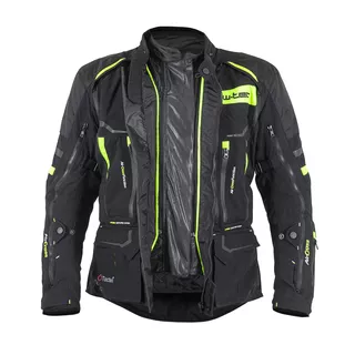 W-TEC Aircross Motorradjacke - schwarz-fluo gelb