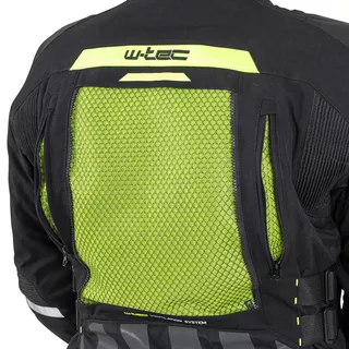 W-TEC Aircross Motorradjacke - schwarz-fluo gelb