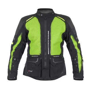 W-TEC Aircross Motorradjacke - schwarz-fluo gelb