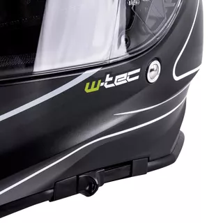 Motorradhelm W-TEC V127 - mattschwarz