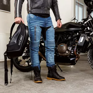 W-TEC Grandus EVO Herren Motorradjeans - blau