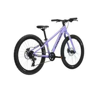 Junior Mädchen Fahrrad Kross LEA JR 2.0 24" - Modell 2025 - fialová / černá / lesk