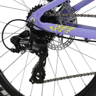 Junior Mädchen Fahrrad Kross LEA JR 2.0 24" - Modell 2025 - fialová / černá / lesk