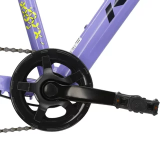 Junior Mädchen Fahrrad Kross LEA JR 2.0 24" - Modell 2025 - fialová / černá / lesk