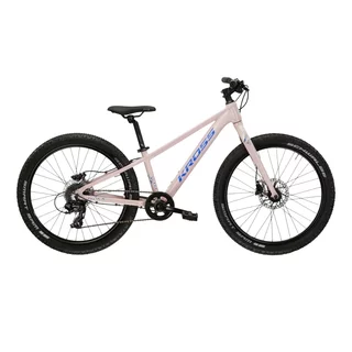 Junior Mädchen Fahrrad Kross LEA JR 2.0 24" - Modell 2025 - fialová / černá / lesk