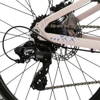 Junior Mädchen Fahrrad Kross LEA JR 2.0 24" - Modell 2025 - fialová / černá / lesk