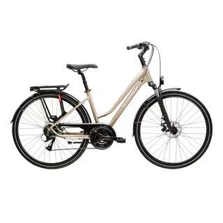 Damen-Trekkingrad Kross Trans 3.0 28" - Modell 2025 - hnědá / stříbrná / matný