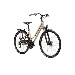 Damen-Trekkingrad Kross Trans 3.0 28" - Modell 2025 - hnědá / stříbrná / matný - hnědá / stříbrná / matný