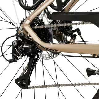 Damen-Trekkingrad Kross Trans 3.0 28" - Modell 2025 - hnědá / stříbrná / matný