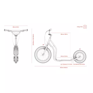 Roller Yedoo Wzoom Emoji 16/12" - Gelb