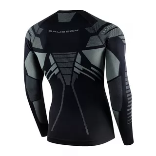 Brubeck Dry Langarm-Funktionsshirt für Männer - Black /  / Graphite