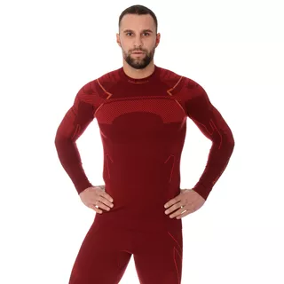Brubeck Thermo-Langarmhemd für Männer - burgunderrot