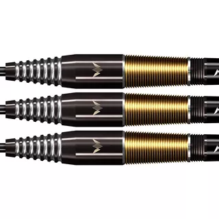 Darts Mission Crypt Schwarz &amp; Gold PVD M2 90% Stahl 3pcs