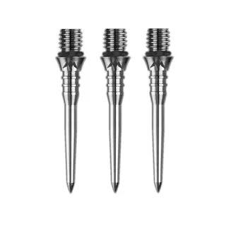 Mission Titan Pro Ti Conversion Points Gerillt Silber 30 mm 3 Stück