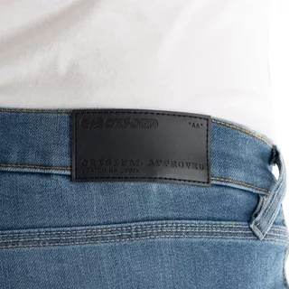 Oxford Original Approved Jeans CE Slim Fit Herren-Moto-Hosen Hellblau
