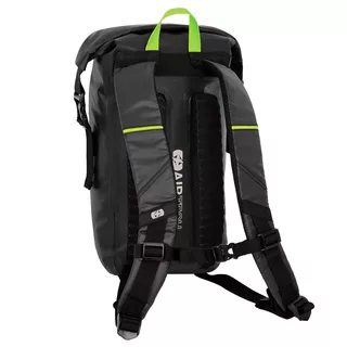 Wasserdichter Oxford Aqua EVO-Rucksack 12l - schwarz/gelb fluo