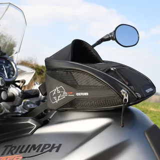Tankrucksack für Motorrad Oxford M2R 2 l schwarz mit Magnetboden