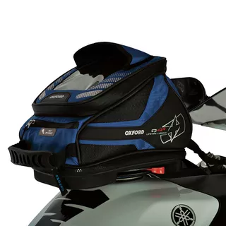 Tankrucksack für Motorrad Oxford Q4R 4 l schwarz/blau