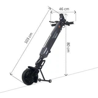 Mechanischer Faltrollstuhl inSPORTline Jakesully lightweight mit Oppatia-Antrieb