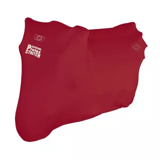 Oxford Protex Stretch Motorradabdeckplane Indoor M rot