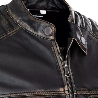 Rebelhorn Hunter Pro CE Motorrad Lederjacke - Vintage Black
