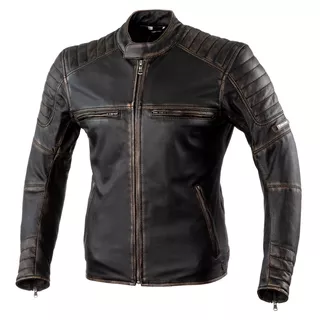Rebelhorn Hunter Pro CE Motorrad Lederjacke - Vintage Black - Vintage Black