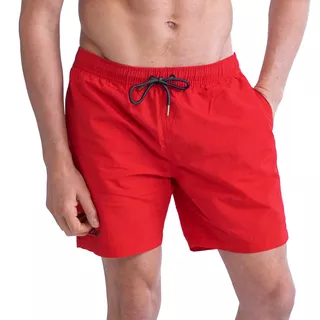Jobe Swimshorts Herren Badeshorts - Midnight Blue - Rot
