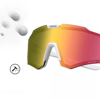 Altalist Kizuna Kids Kindersonnenbrille - bílá s růžovými skly