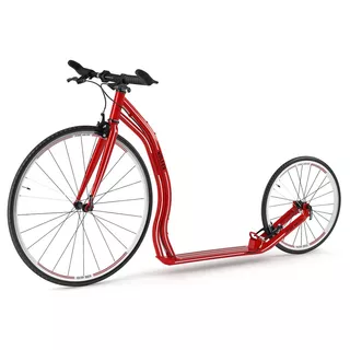 Der Tretroller Yedoo Wolfer - weiß - rot