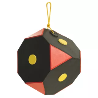 Hängezielbox Yate Cube Polimix 30x30x30cm schwarz-rot