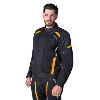 W-TEC Tosheck Herren Sommer Moto Jacke - schwarz-gelb