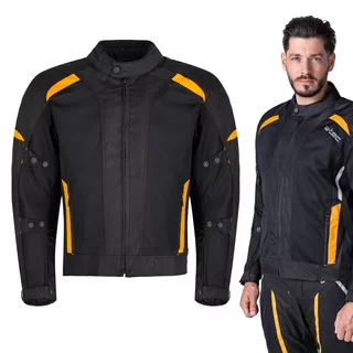 W-TEC Tosheck Herren Sommer Moto Jacke - schwarz-gelb