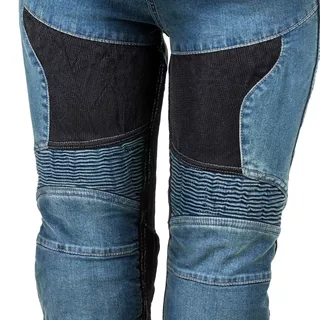 W-TEC Bolftyna Damen Motorradjeans - blau-schwarz