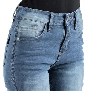 W-TEC Lustipa Damen Motorradjeans - blau