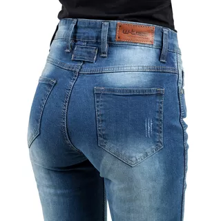 W-TEC Panimali Damen Motorradjeans - blau