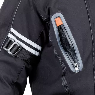 W-TEC Rokosh GS-1758 Herren Softshell Motorradjacke - schwarz