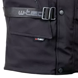 W-TEC Rokosh GS-1758 Herren Softshell Motorradjacke - schwarz