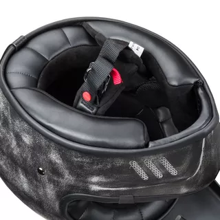 W-TEC Retron Motorradhelm mit Chesster Schutzbrille - Rostiges Grau