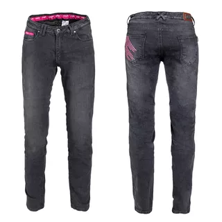 Damen Motorrad Jeans W-TEC Leonarda - schwarz