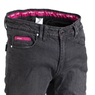 Damen Motorrad Jeans W-TEC Leonarda - schwarz