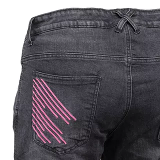 Damen Motorrad Jeans W-TEC Leonarda - schwarz