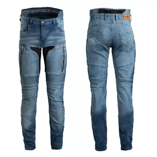 W-TEC Grandus EVO Herren Motorradjeans - blau