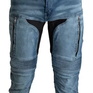 W-TEC Grandus EVO Herren Motorradjeans - blau
