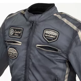 W-TEC Patriot Herren Textiljacke - grau