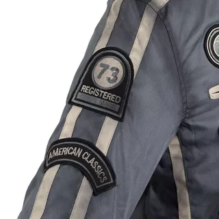 W-TEC Patriot Herren Textiljacke - grau