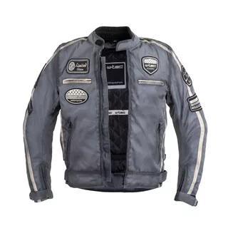 W-TEC Patriot Herren Textiljacke - grau