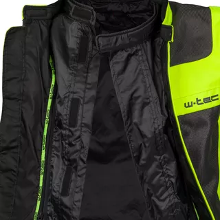 W-TEC Fonteller Sommer Herren Motorradjacke - Yellow-Grey