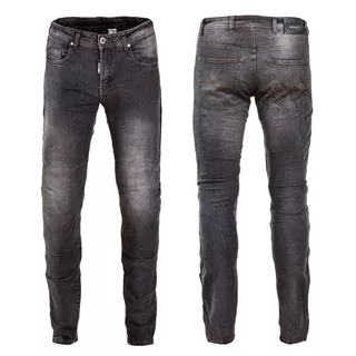W-TEC Kancelor Herren Motorradjeans - grau