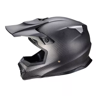 Motocross-Helm W-TEC Crosscomp - Kohlenstoff-Glanz